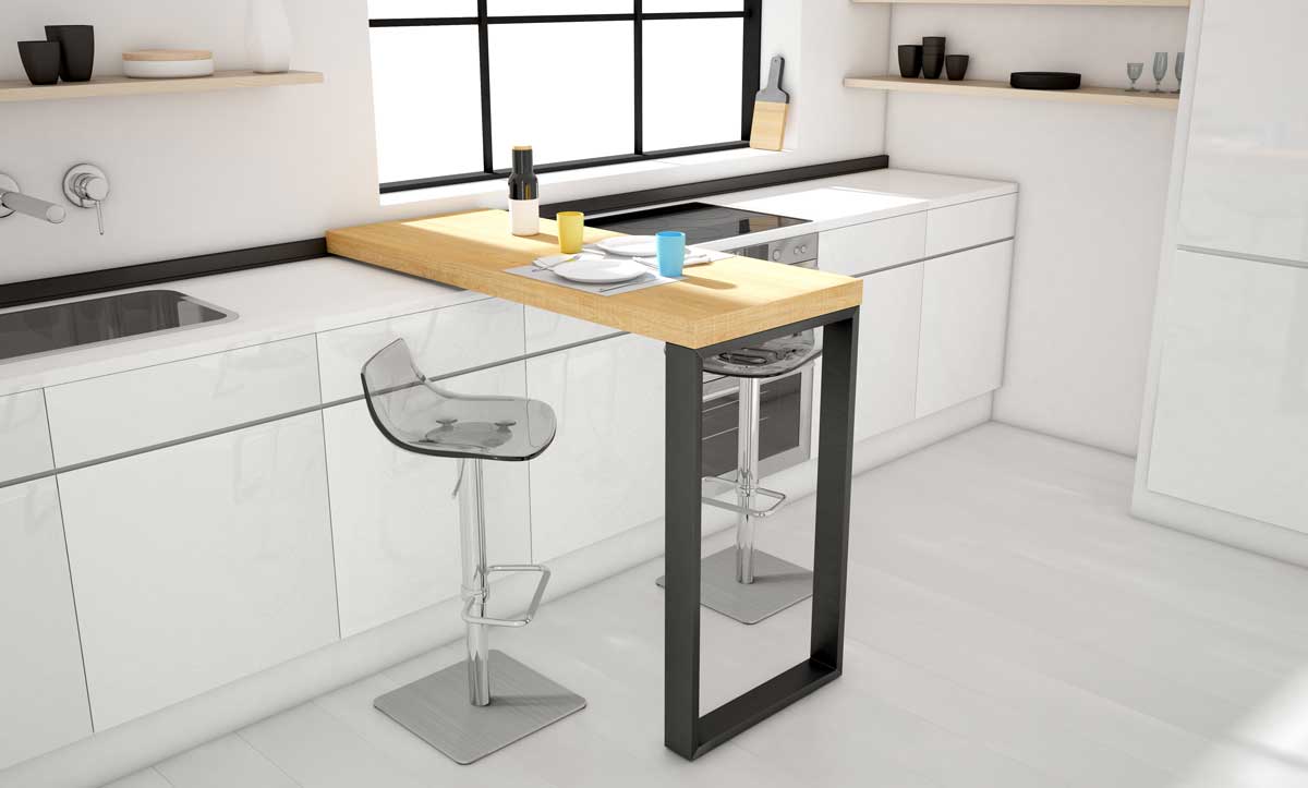 Mesa de pared plegable para cocina, barra de desayuno, mesa de pared blanca  para el hogar, oficina, mesa plegable de pared, escritorio plegable para