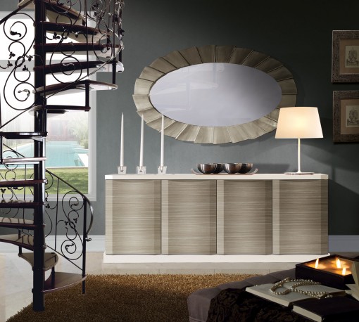 ORIGINAL BISEL sideboard by LLASS featuring unique bevelled fronts