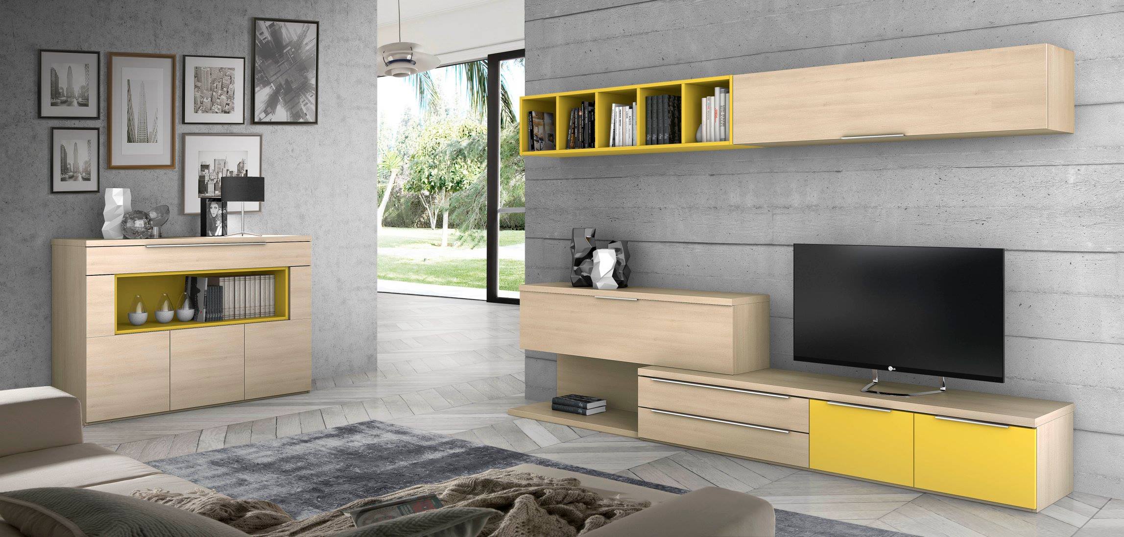 New living room modular programme. SALCEDO MUEBLE