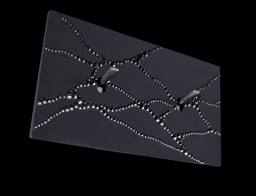Firmament switch in black aluminium by FONTINI
