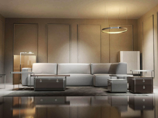 The BOSTON modular seating collection and the DENVER auxialiry furniture