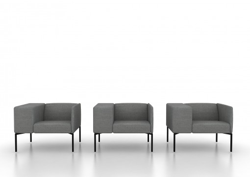The BRIX armchair collection, a creation by Kensaku Oshiro for VICCARBE