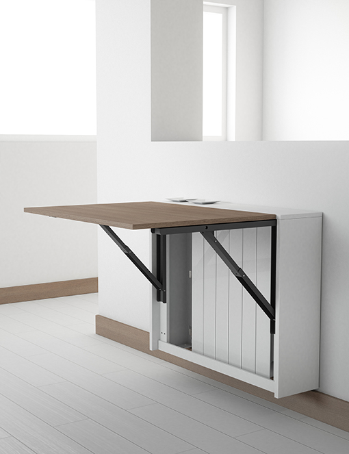 BLOCK wall-mounted folding table, new solutions for small spaces...