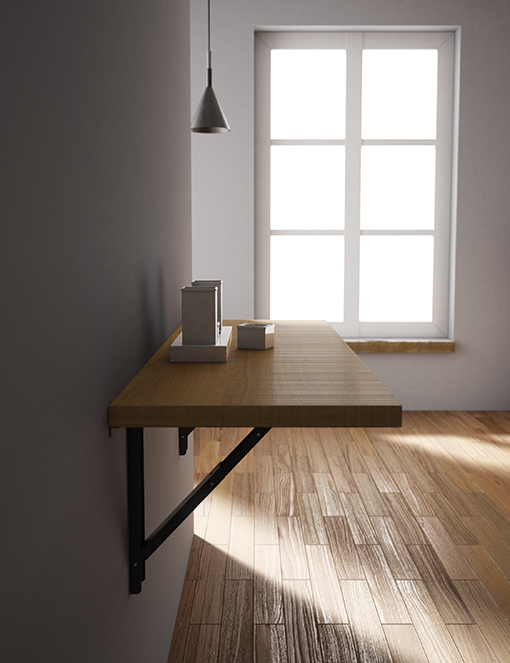 VULCANO wall-mounted folding table