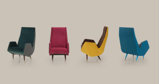 ECUS, CARMELA armchairs by Carmen Barasona, ICON collection