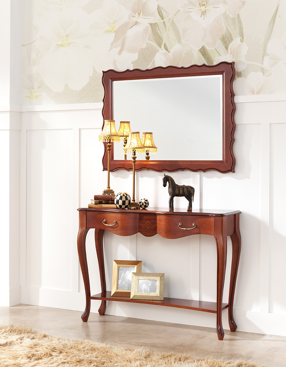 Classic hallway furniture for modern life: console table model 164.120 &amp; mirror model 316.080