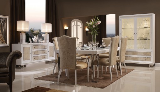 DOLCE VITA dining room in white finishing