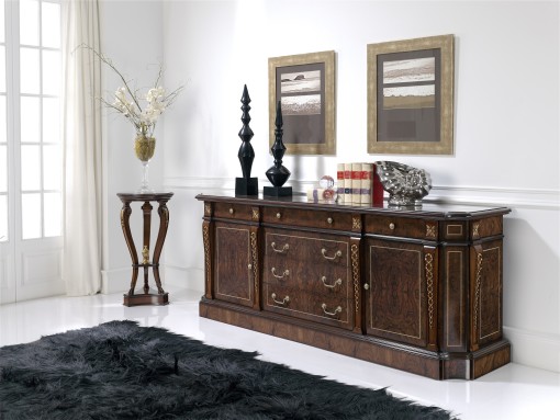 DALÍ collection, credenza in walnut, TRADITIONAL line