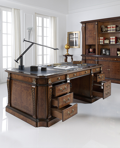 DALI desk with filing cabinets