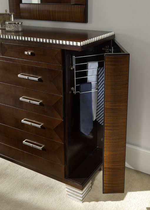 DECO chest-of-drawers with hidden tie rack