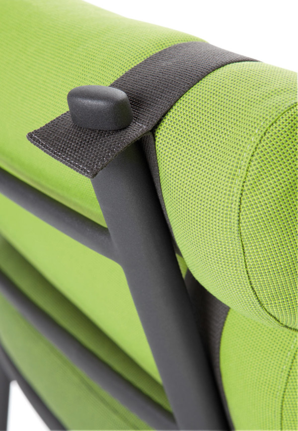 KETTAL ROLL chair, detail of the frame and strap system