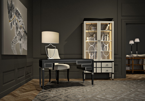 The LAUREN Collection: full bedroom furniture, dining table, desks, cabinets and other auxiliary pieces