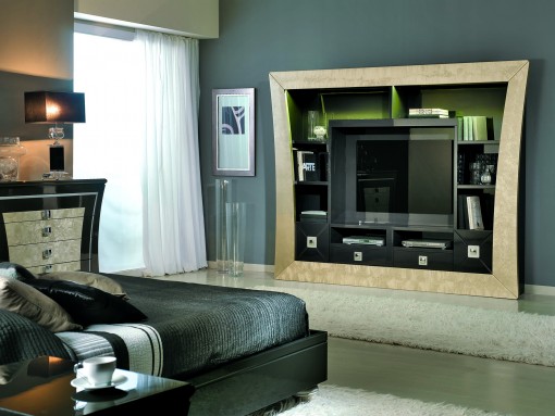 Wall TV unit of the WONDERLAND collection, a stylish choice for living & bedrooms