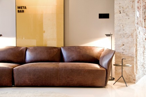 The upholstered version of the NEST sofa