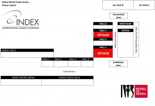 index dubai 2012 map - spanish furniture