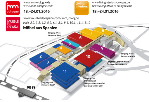 Location of Spanish companies at the Imm Cologne 2016