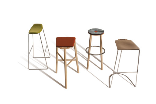 The new TIC TAC TOE stools by Salvador Villalba for CAPDELL
