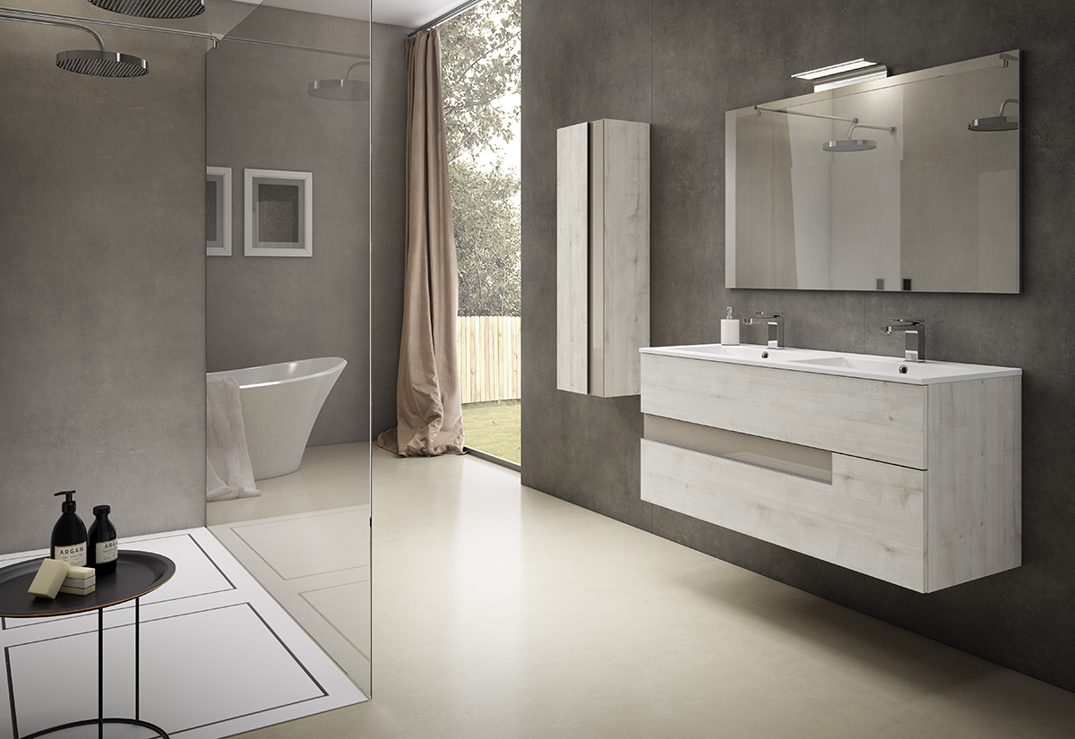 Mueble de baño Trento 2p/2c - 35 - Visobath