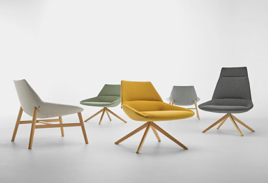 DUNAS XL armchairs, a creation by Christophe Pillet for INCLASS