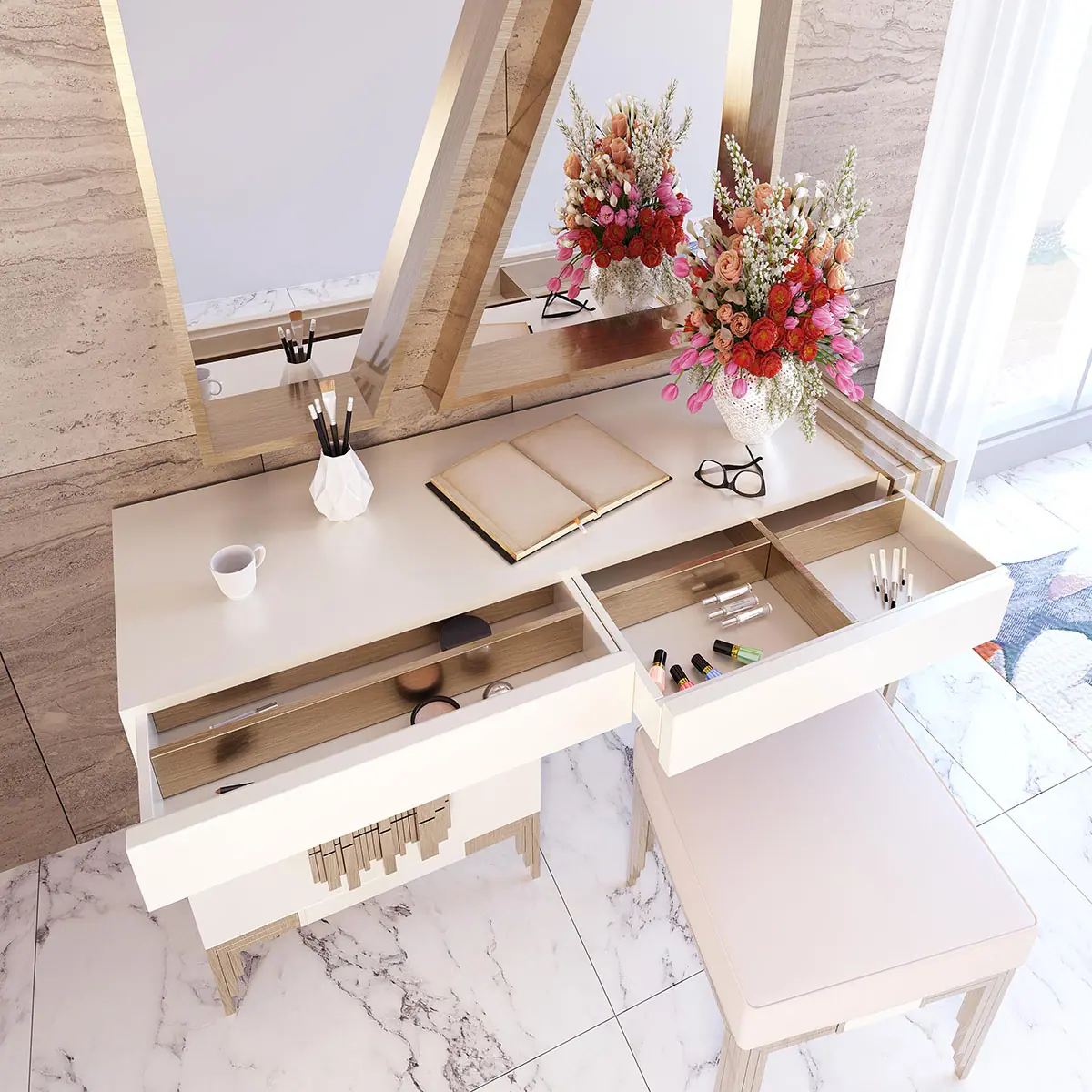 New England Bedroom Dressing Table | Stokers