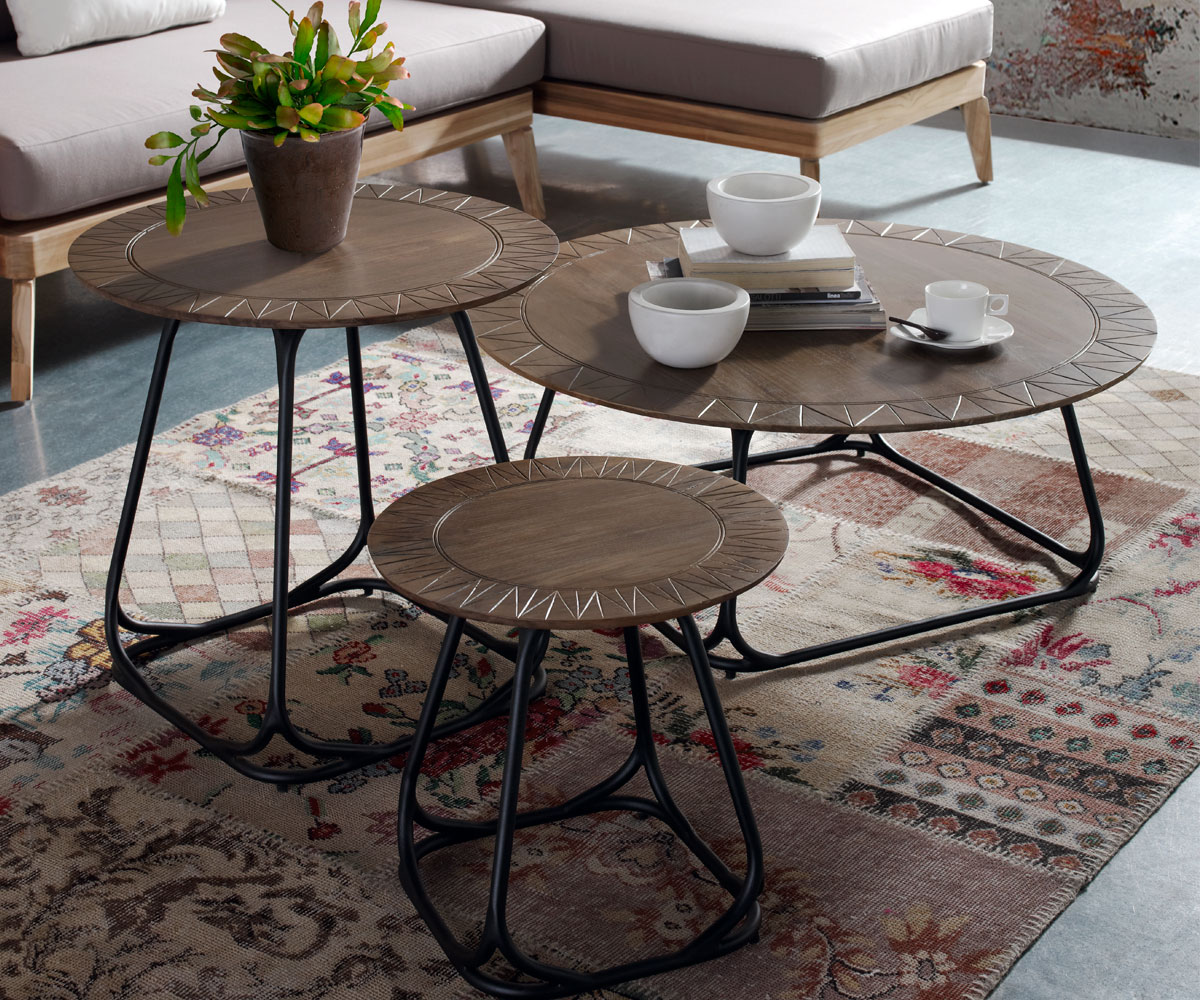 Frenchi - Mesa Auxiliar Con Acabado Para Muebles