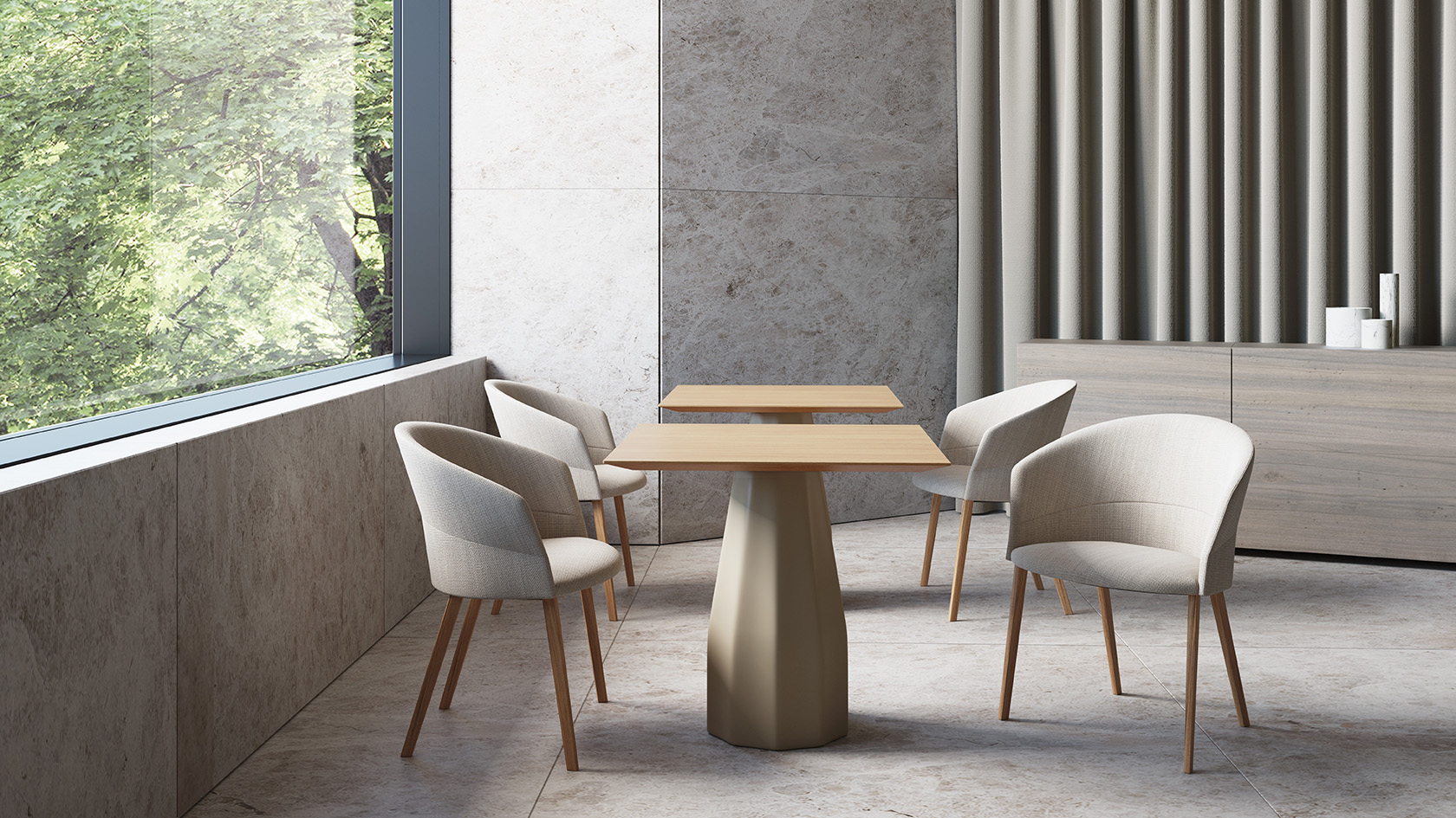ダイニングテーブル BURIN TABLE / Viccarbe Designer Table | Burin by Patricia Urquiola | Viccarbe